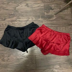 Bundle of 2 Victoria secret frilly sleep shorts